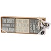 The Dishes Box Sign Set - Wood, Paper, Cotton