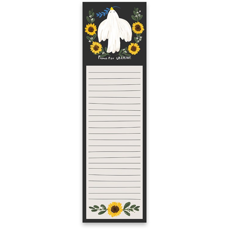 Peace List Pad - Paper, Magnet