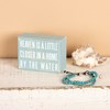 Box Sign - Home By The Water - 4" x 3" x 1.75" - Wood