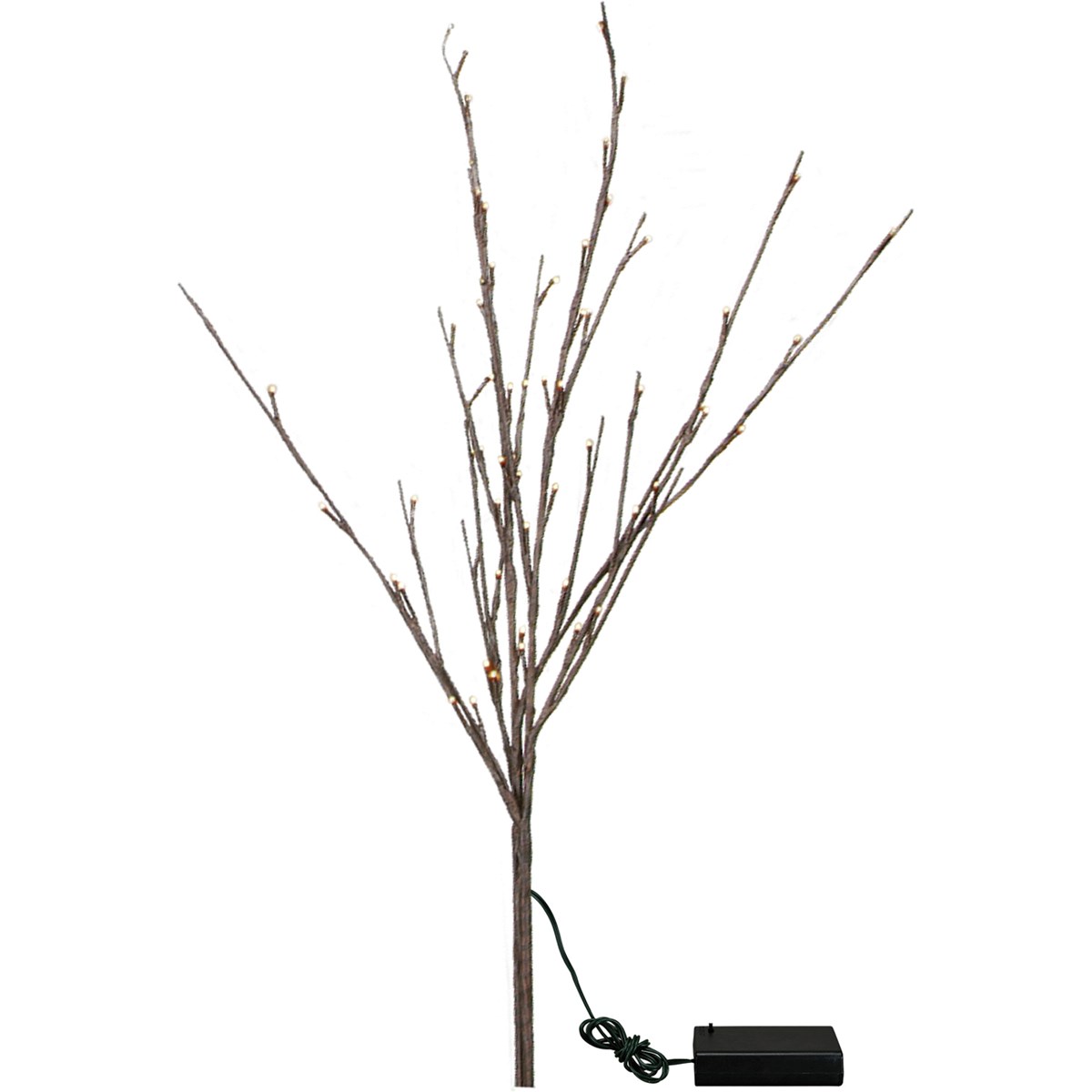 60 Light Small Battery Operated Willow Twig - Wire, Plastic, Cord