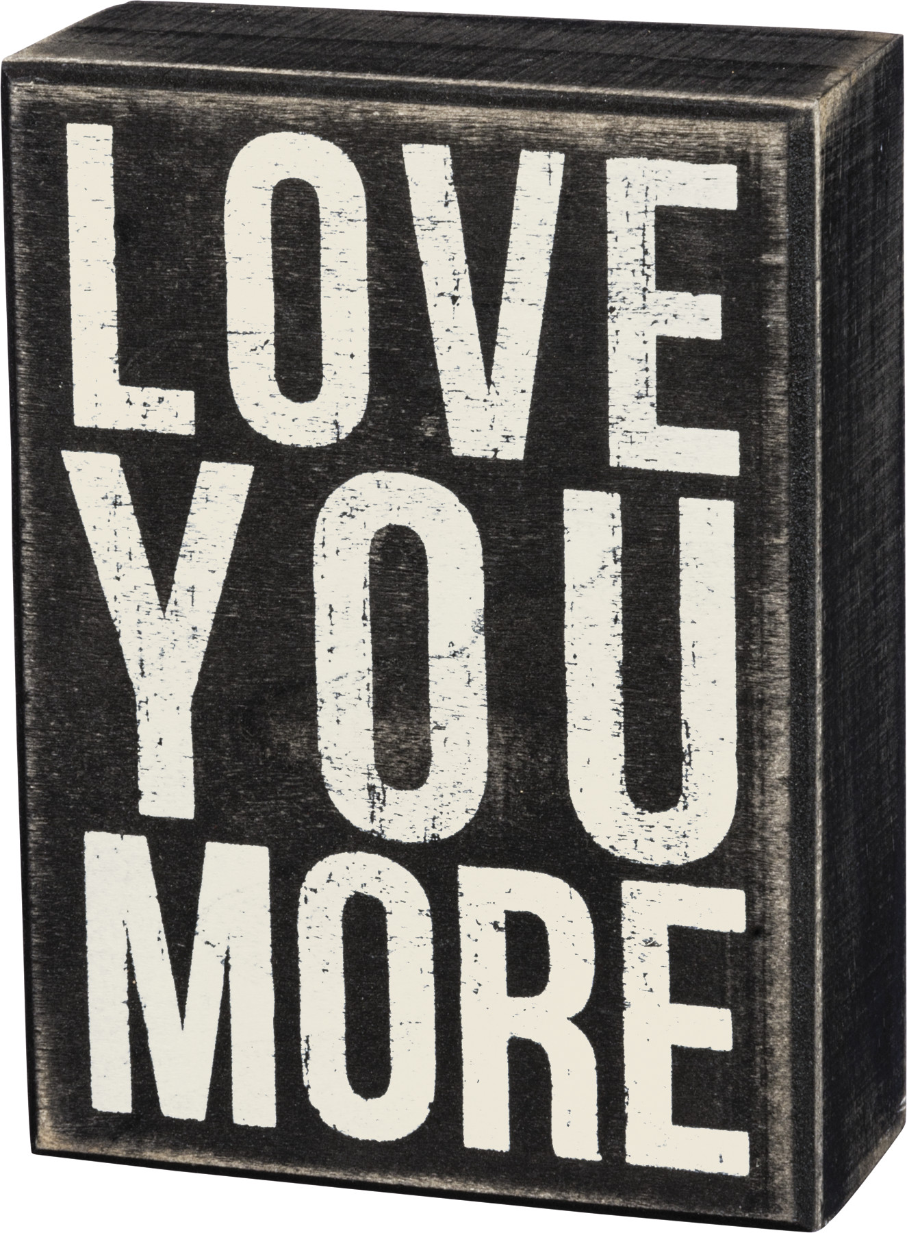 Primitives by Kathy I FREAKING LOVE YOU Wooden Box Sign 3" x 4"