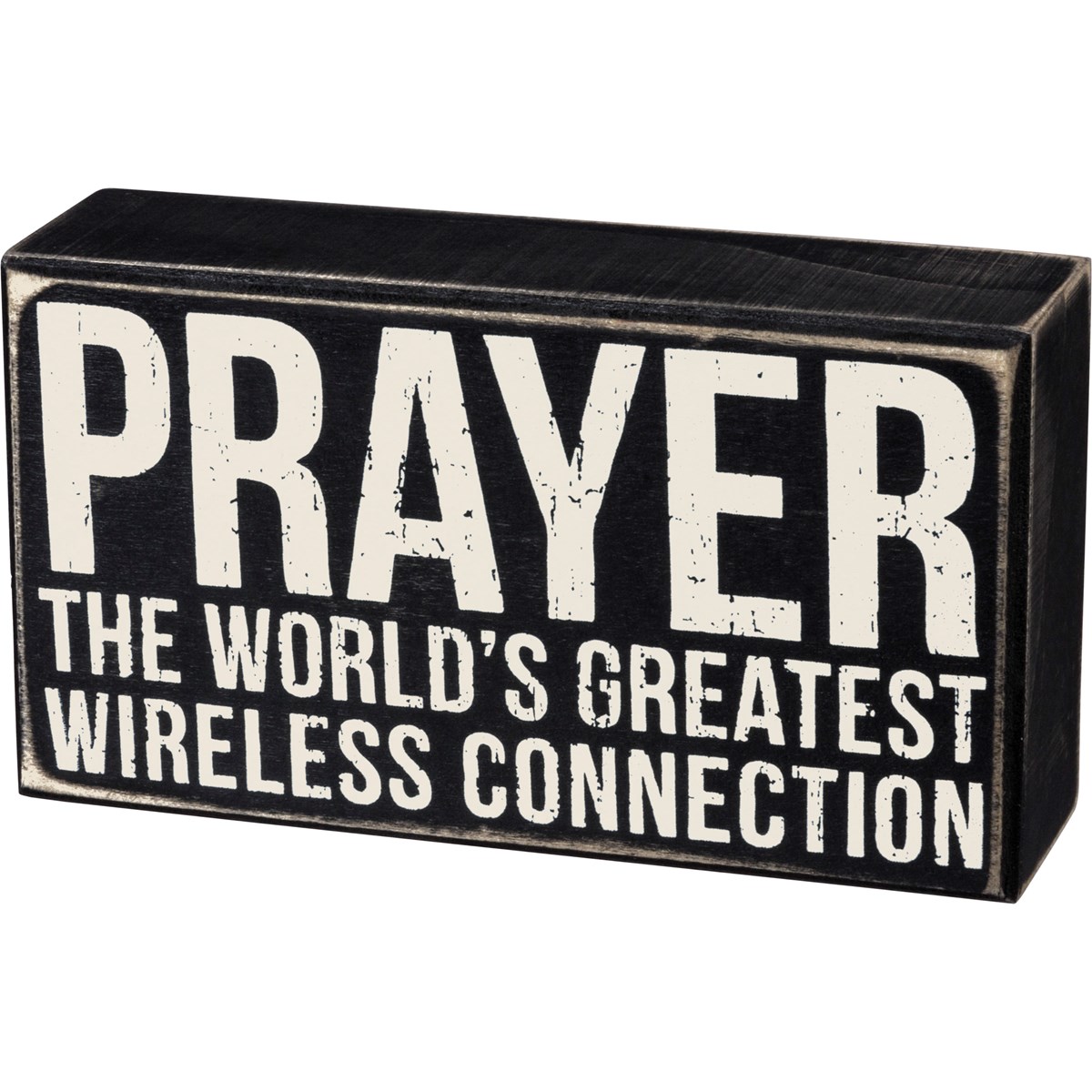 Wireless Connection Box Sign - Wood