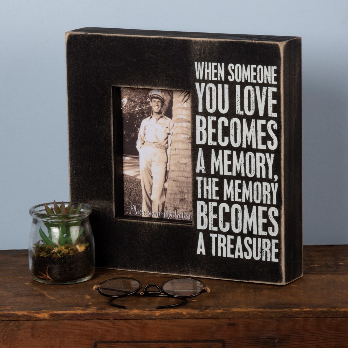 A Memory Box Frame - Wood, Glass
