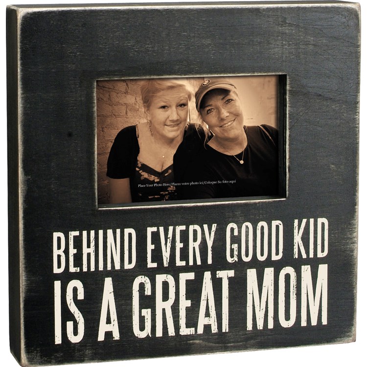 Great Mom Box Frame - Wood, Glass