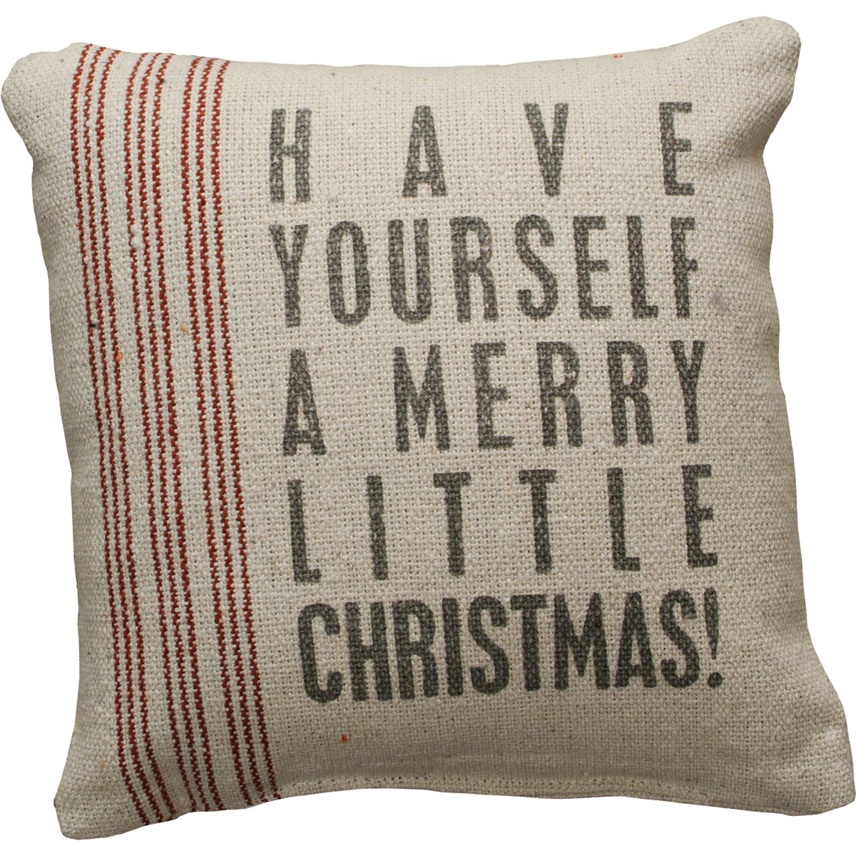 Merry Little Christmas Pillow - Cotton, Zipper