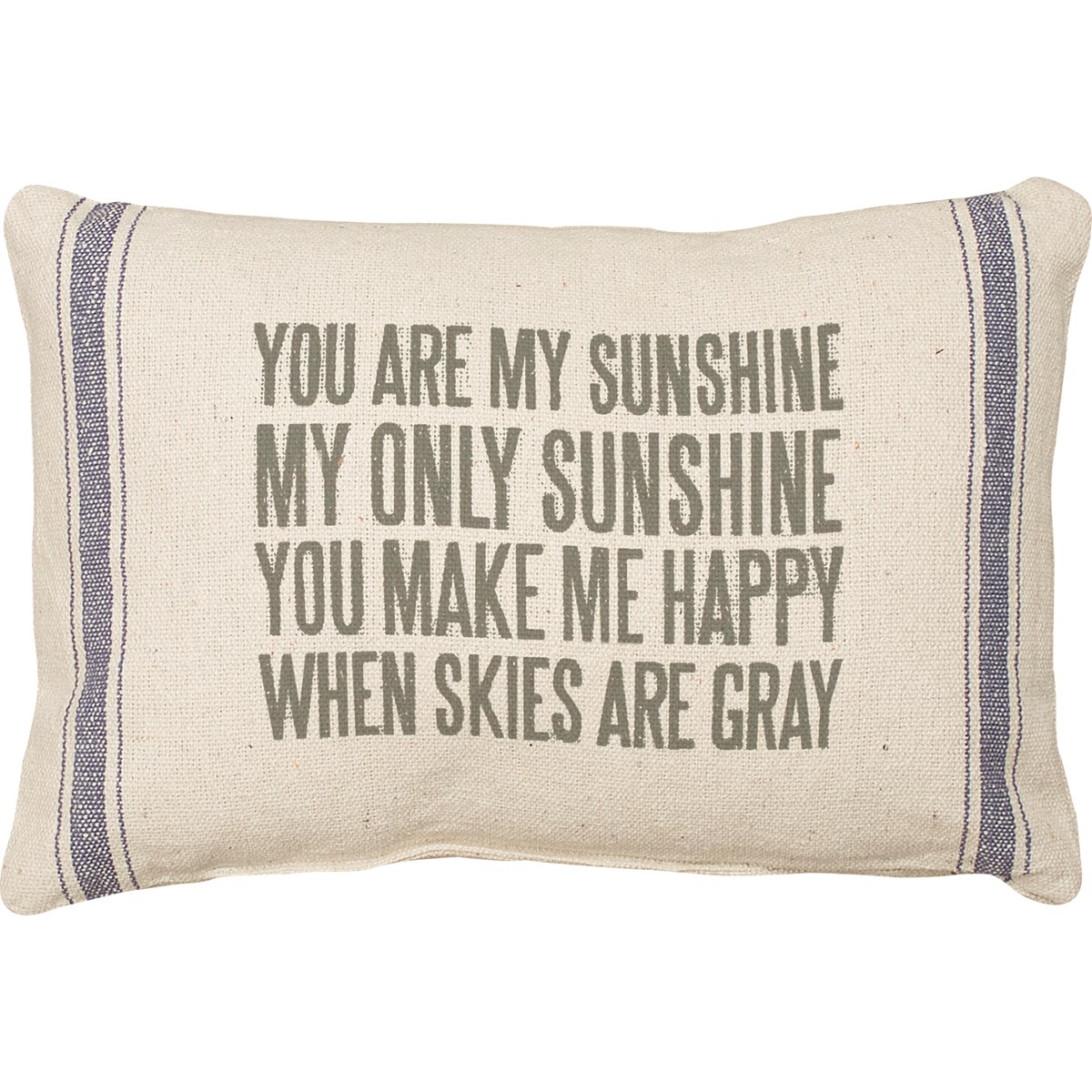 Pillow - You Are My Sunshine - 15" x 10" - Cotton, Zipper