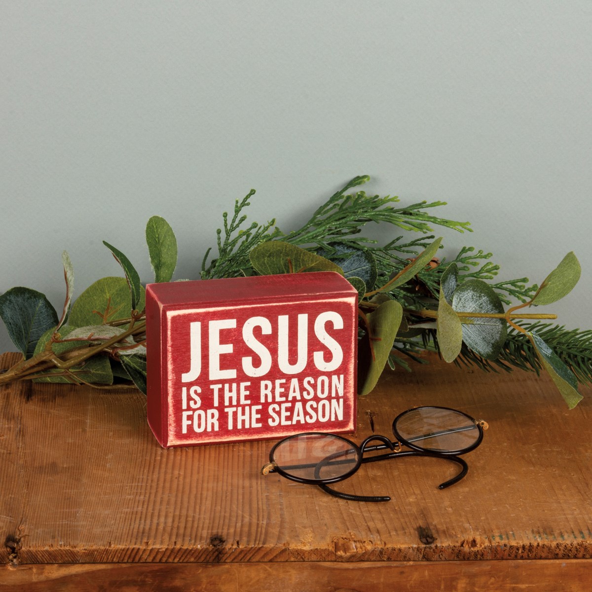 Jesus Reason Box Sign - Wood