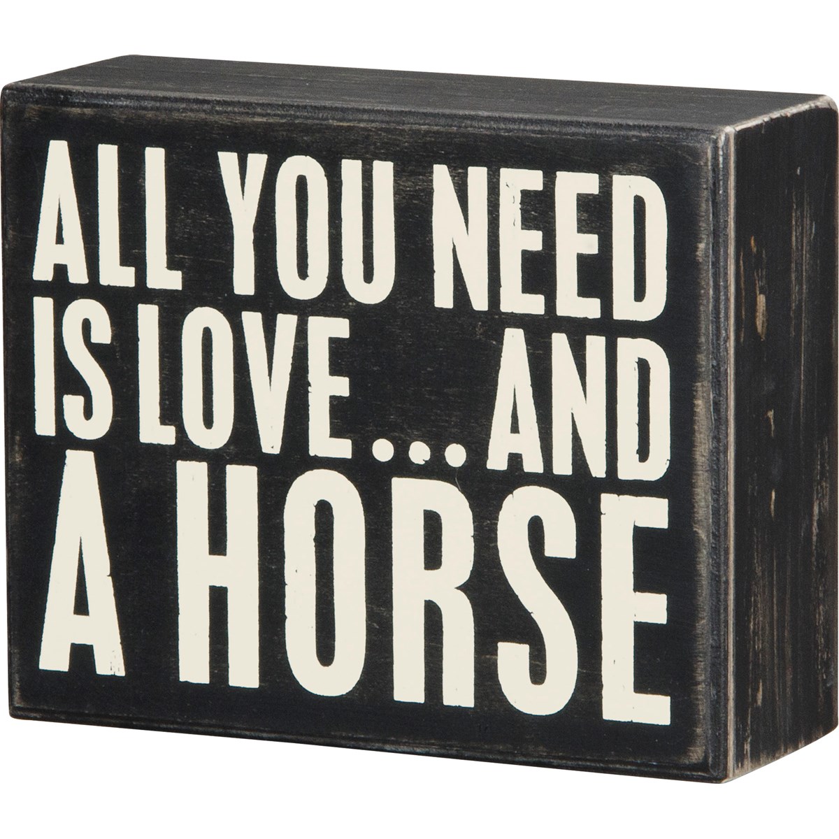 A Horse Box Sign - Wood