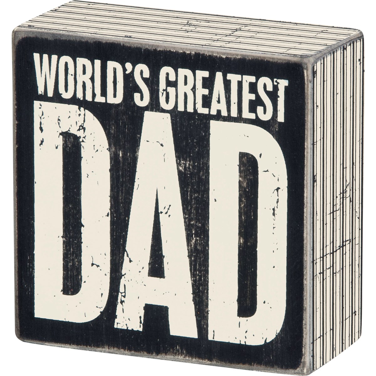 Greatest Dad Box Sign - Wood, Paper