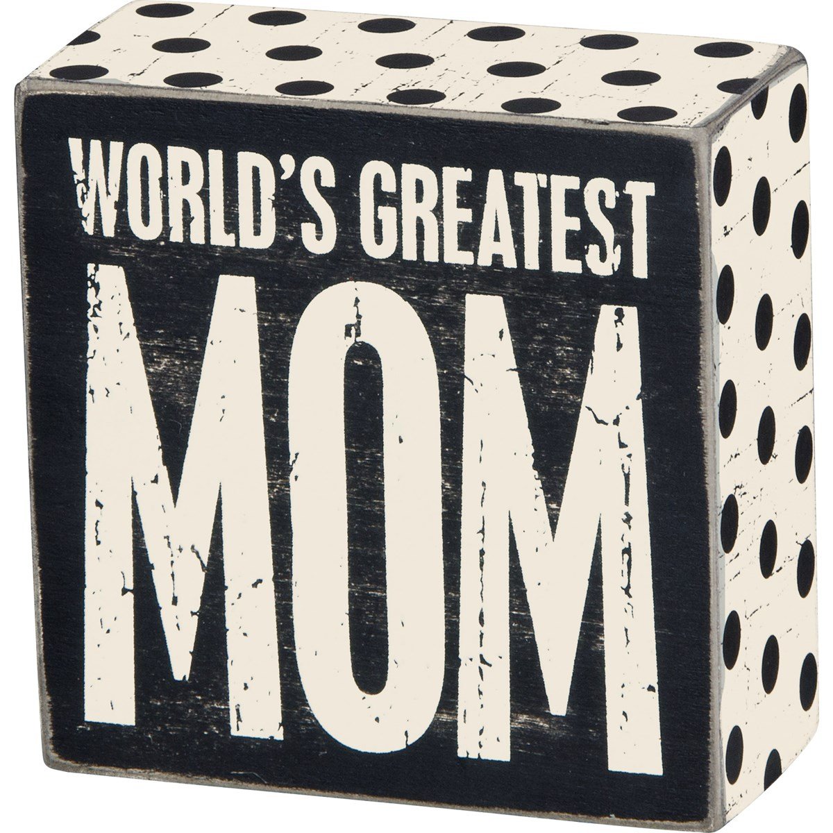 Greatest Mom Box Sign - Wood