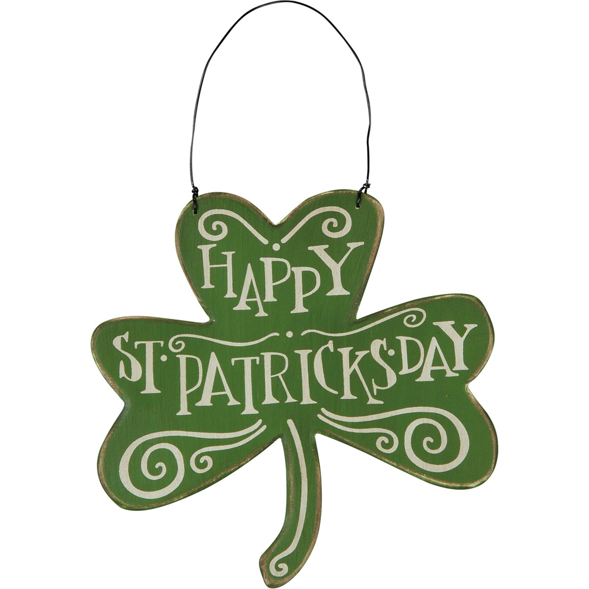 St. Patrick's Day Ornament - Wood, Wire
