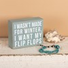 Made For Winter Box Sign - Wood