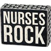 Nurses Rock Box Sign - Wood