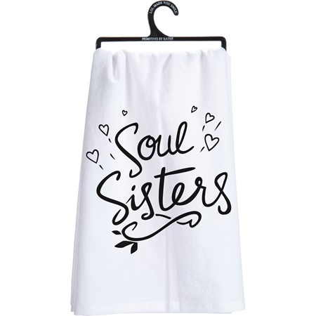 Kitchen Towel - Soul Sisters - 28" x 28" - Cotton