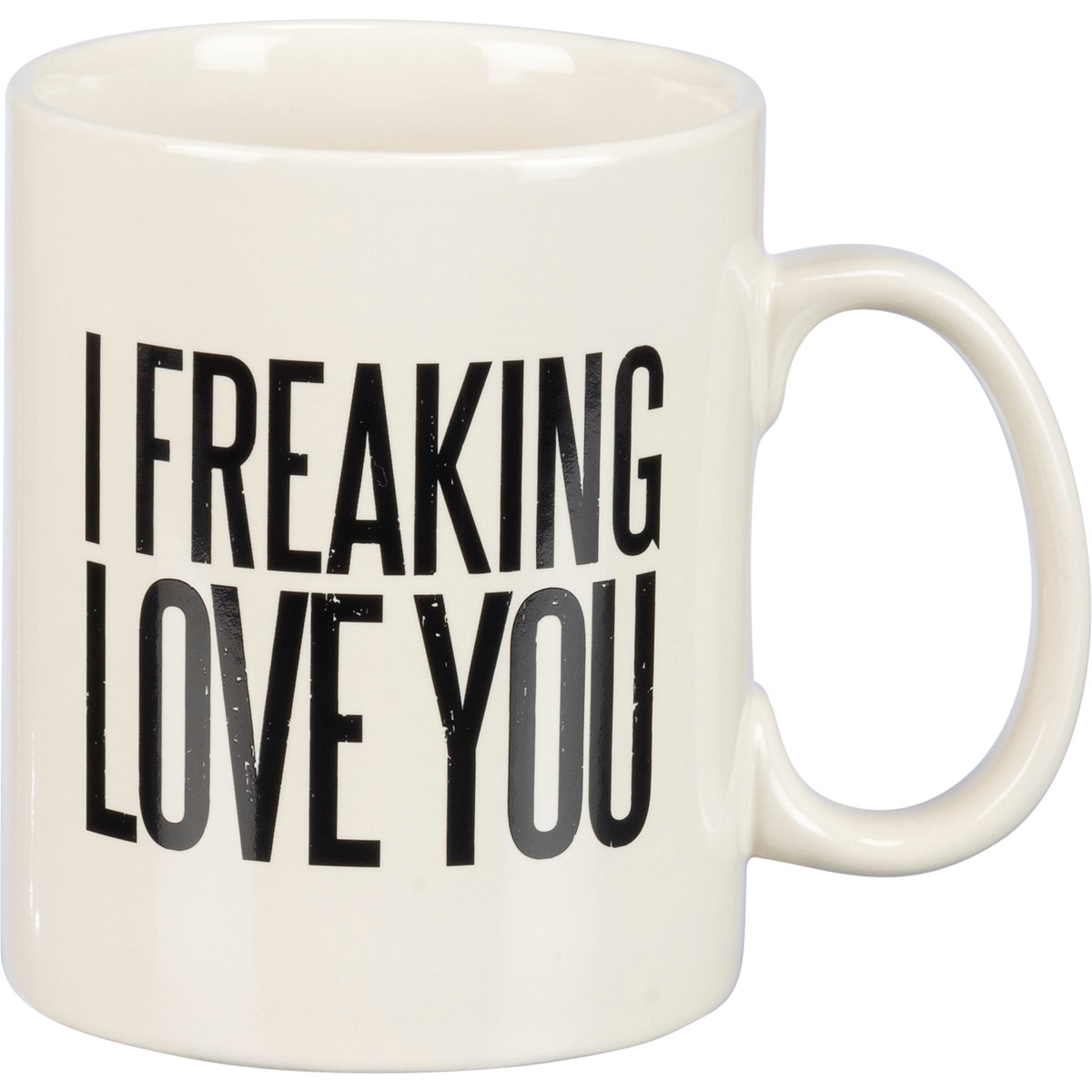 Mug - Freaking Love You - 20 oz., 5.25" x 3.50" x 4.50" - Stoneware