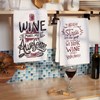We Drink Wine In Our Yoga Pants Kitchen Towel - Cotton