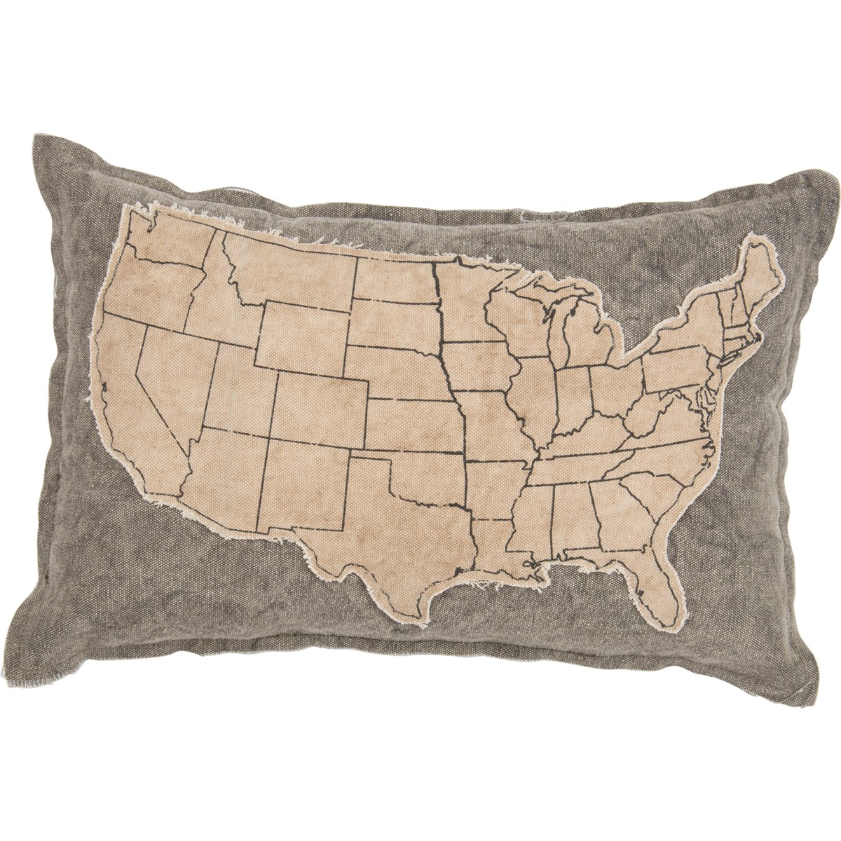 USA Cream Pillow - Canvas, Zipper