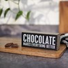 Chocolate Makes Box Sign - Wood, Paper