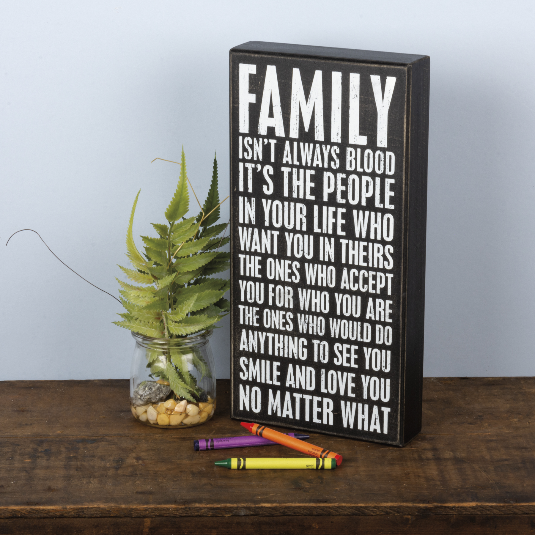 Family is Defined by LOVE Not Blood Vinyl Sticker Great Gift 