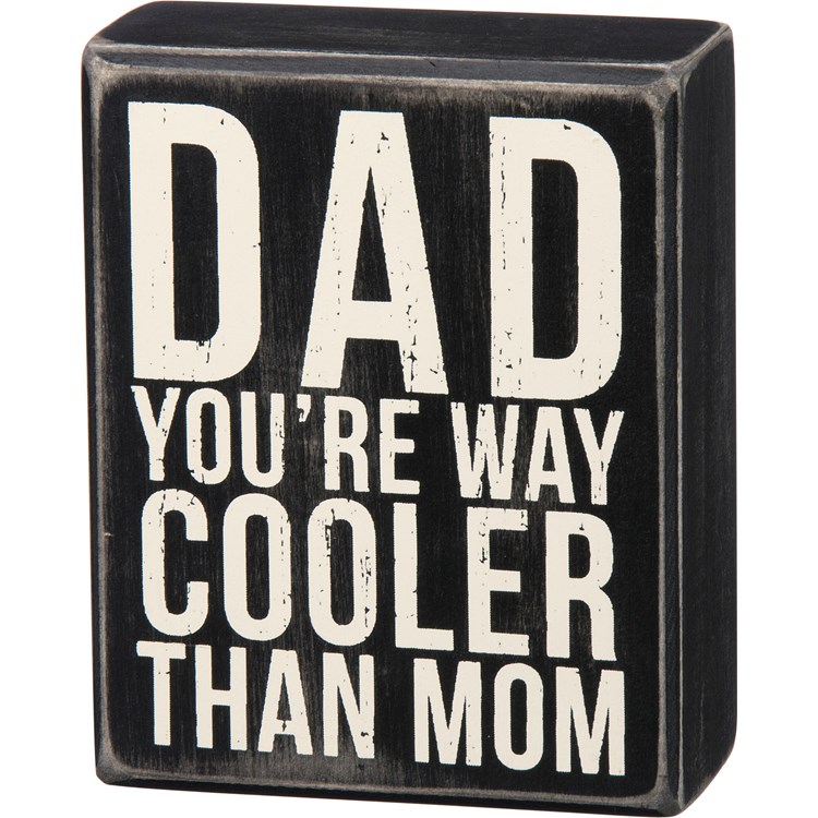 Dad Cooler Box Sign - Wood