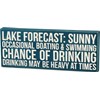 Lake Forecast Box Sign - Wood