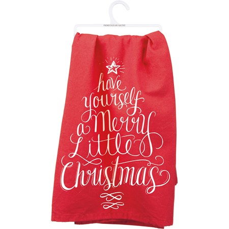 Yourself A Merry Little Christmas Kitchen Towel - Cotton
