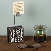 Verse Of The Week Photo Block - Wood, Wire