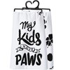 Kitchen Towel - My Kids Have Paws - 28" x 28" - Cotton