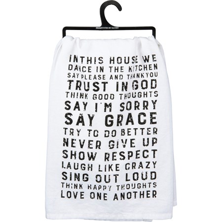 This House We Dance In The Kitchen Kitchen Towel - Cotton
