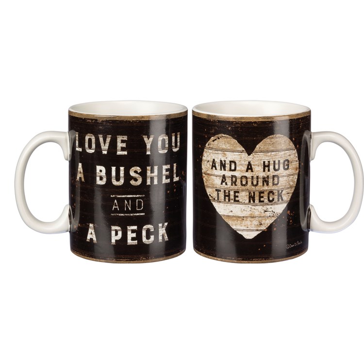 Love You A Bushel And A Peck Mug - Stoneware