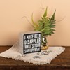 Beer Disappear Box Sign - Wood