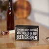Beer Crisper Box Sign - Wood