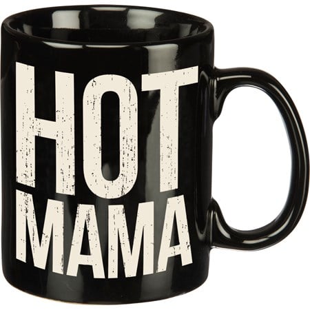 Mug - Hot Mama - 20 oz., 5.25" x 3.50" x 4.50" - Stoneware