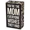 The Mom Box Sign - Wood