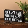 Not Pizza Box Sign - Wood