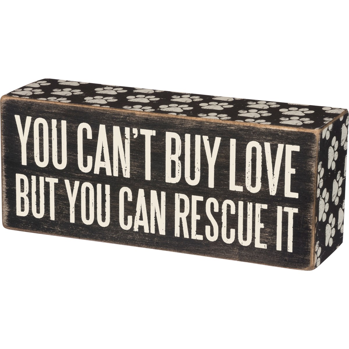 Rescue It Box Sign - Wood