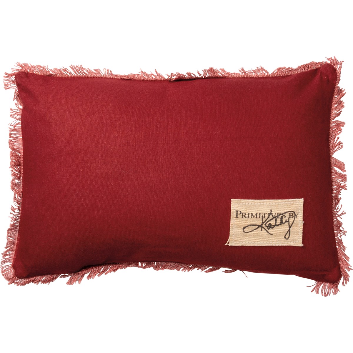 Joy Red Pillow - Canvas, Zipper