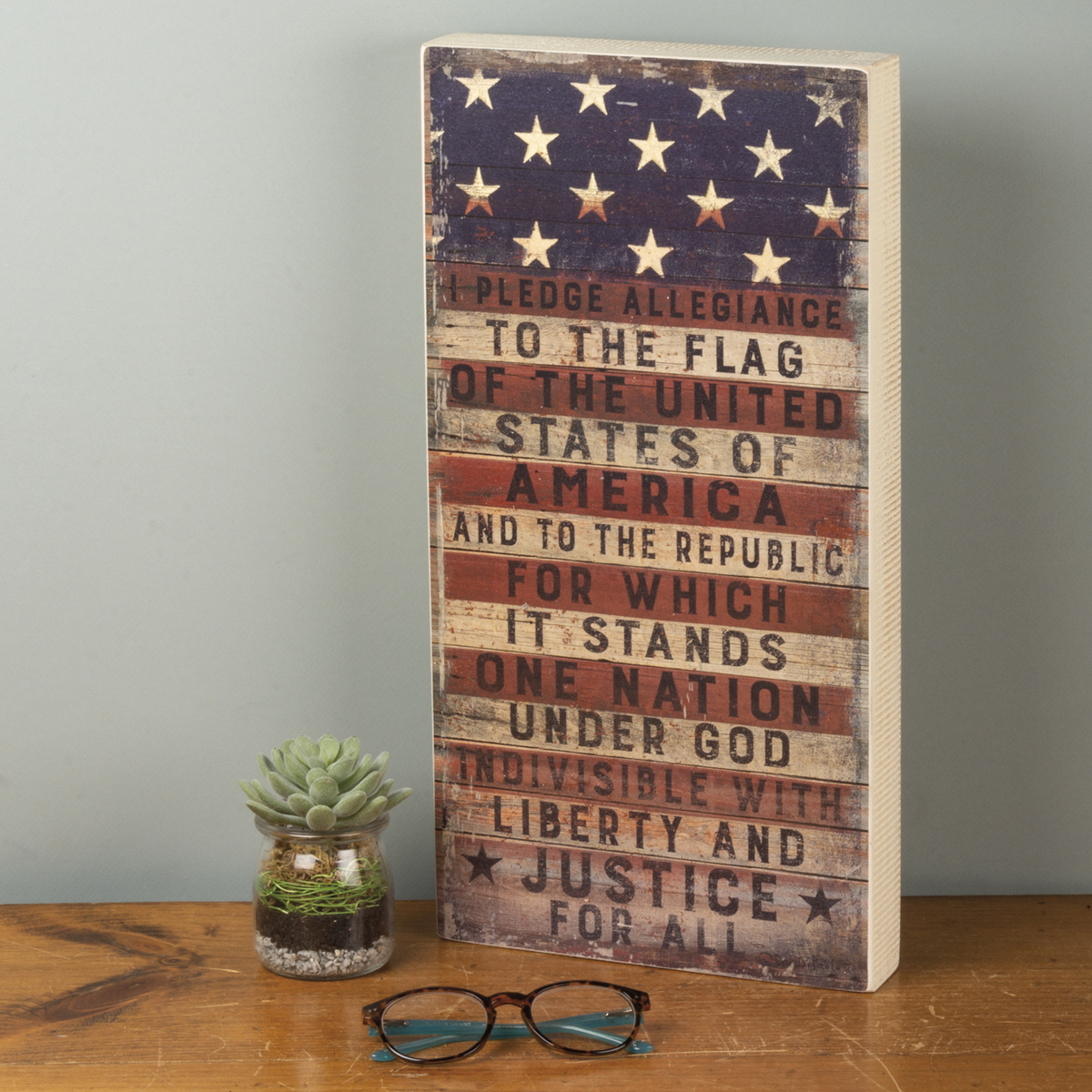 Pledge To The Flag Box Sign Primitives By Kathy Pledge to the flag box sign primitives by kathy