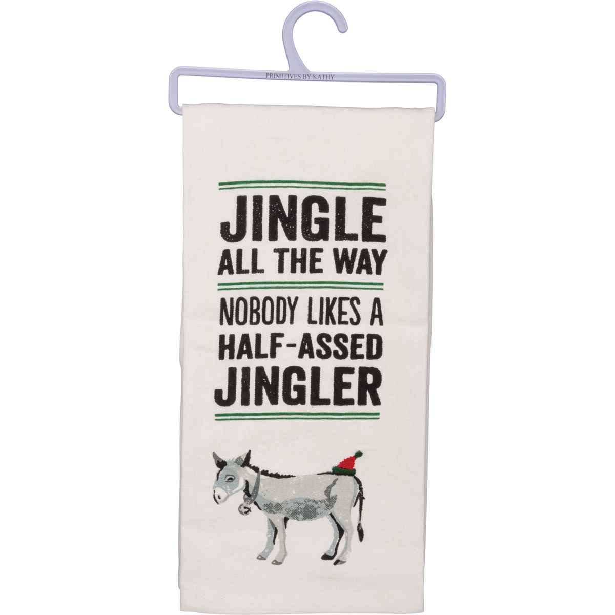 Jingle All The Way Donkey Kitchen Towel - Cotton