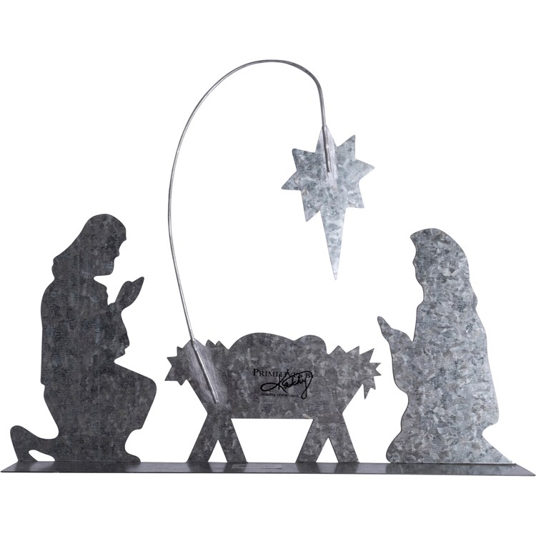 Holy Family Stand Up - Metal, Wire, Mica