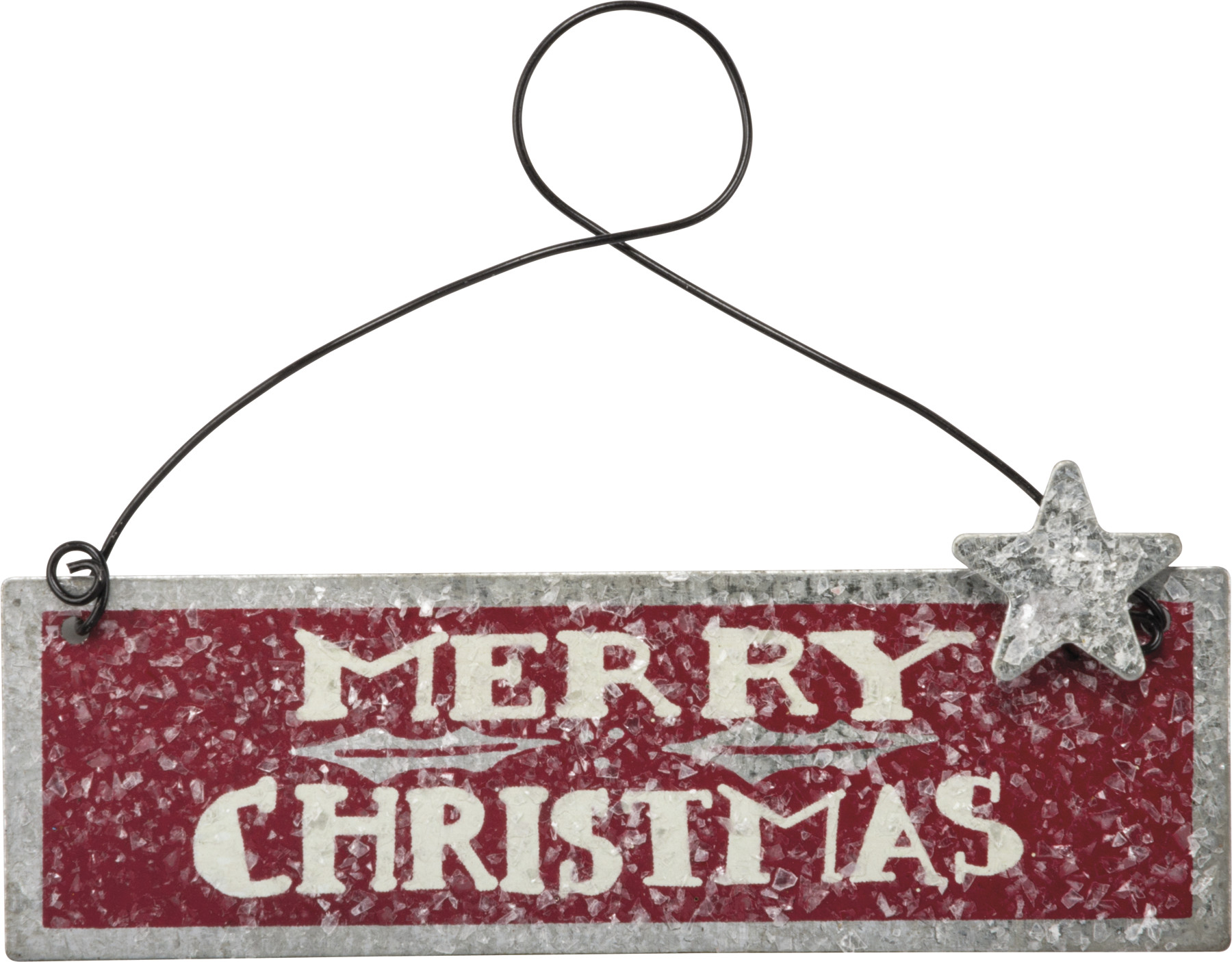 Merry Christmas Red Ornament | Primitives By Kathy