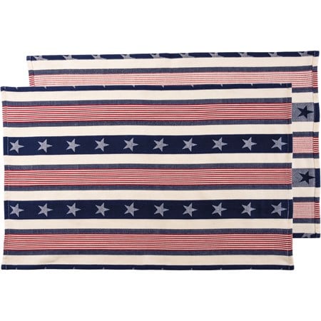 Kitchen Towel - Stars & Stripes - 18" x 28" - Cotton