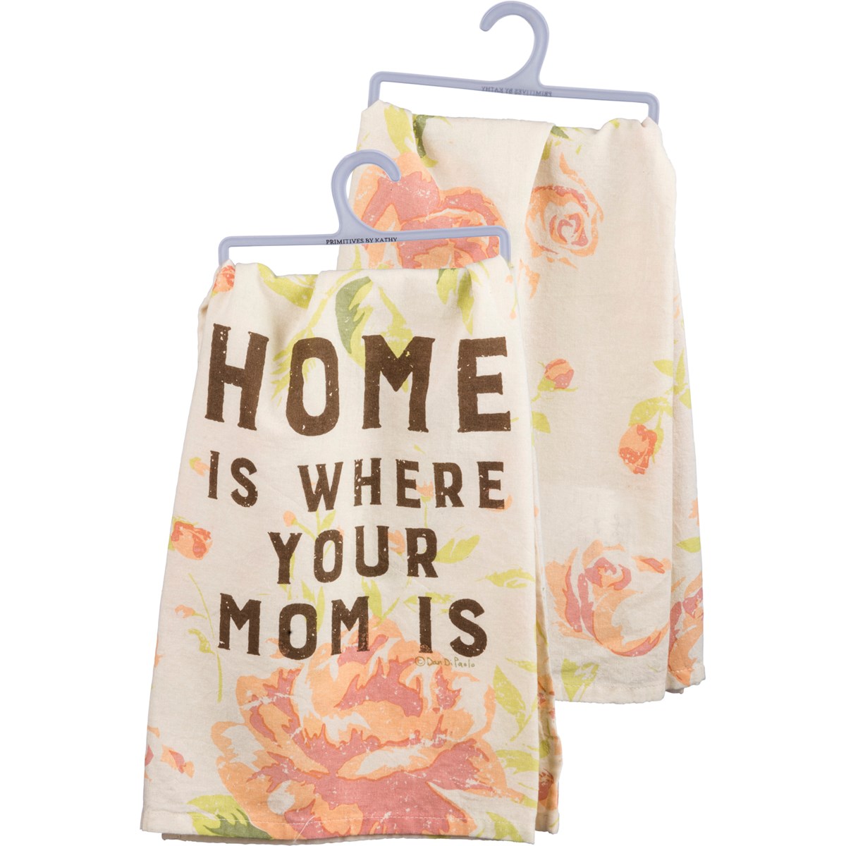 Kitchen Towel - Home Is Where Your Mom Is - 28" x 28" - Cotton