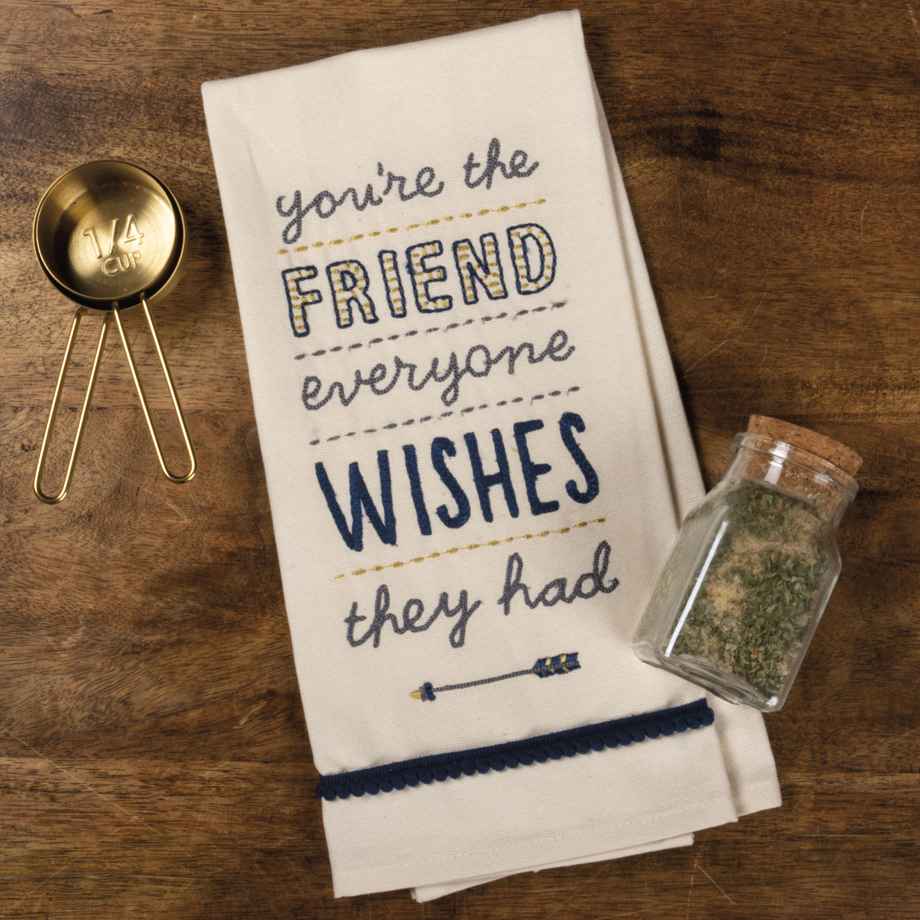 Dish Towel You're The Friend Everyone Wishes Stitch Art Collection