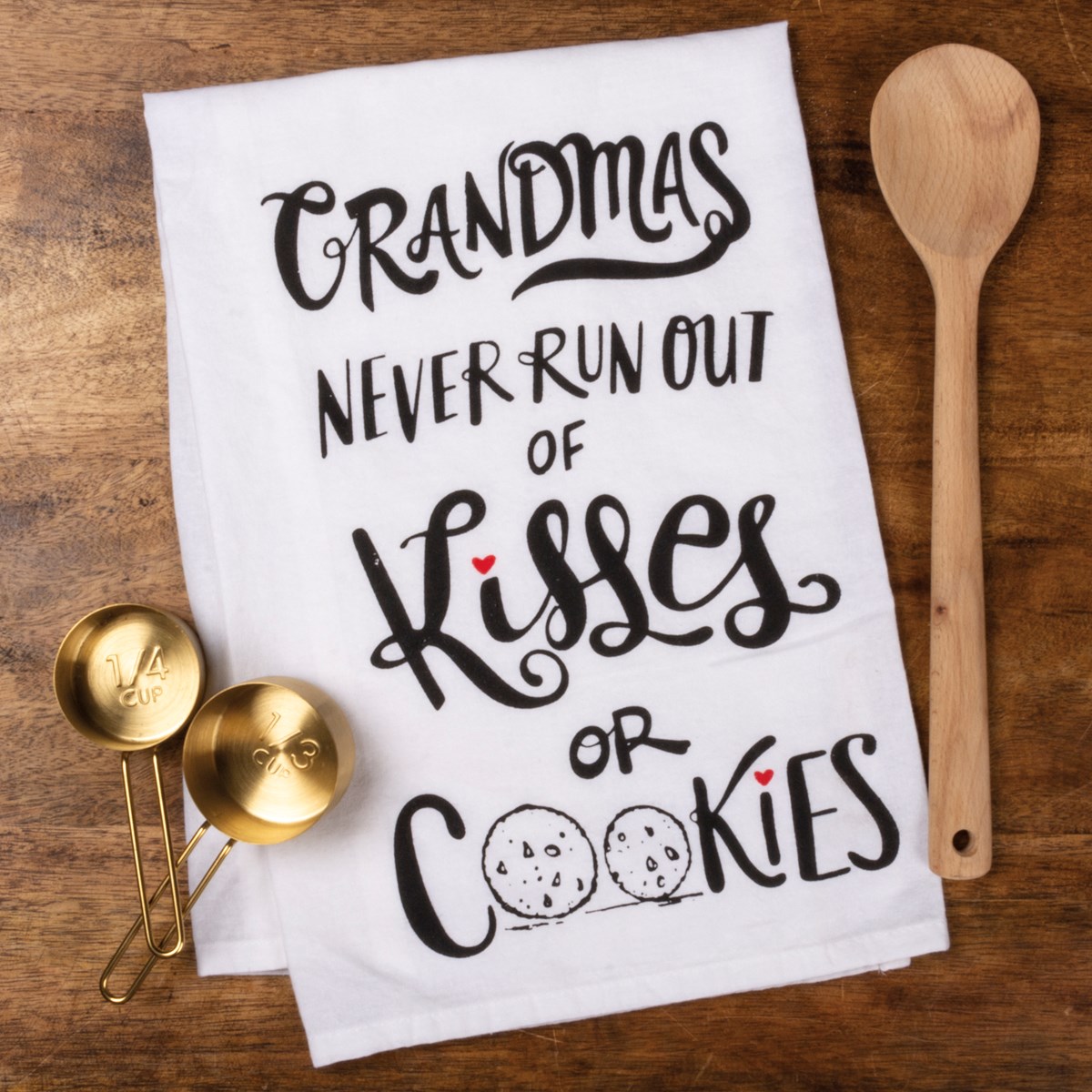 Never Run Out Of Kisses Or Cookies Kitchen Towel - Cotton