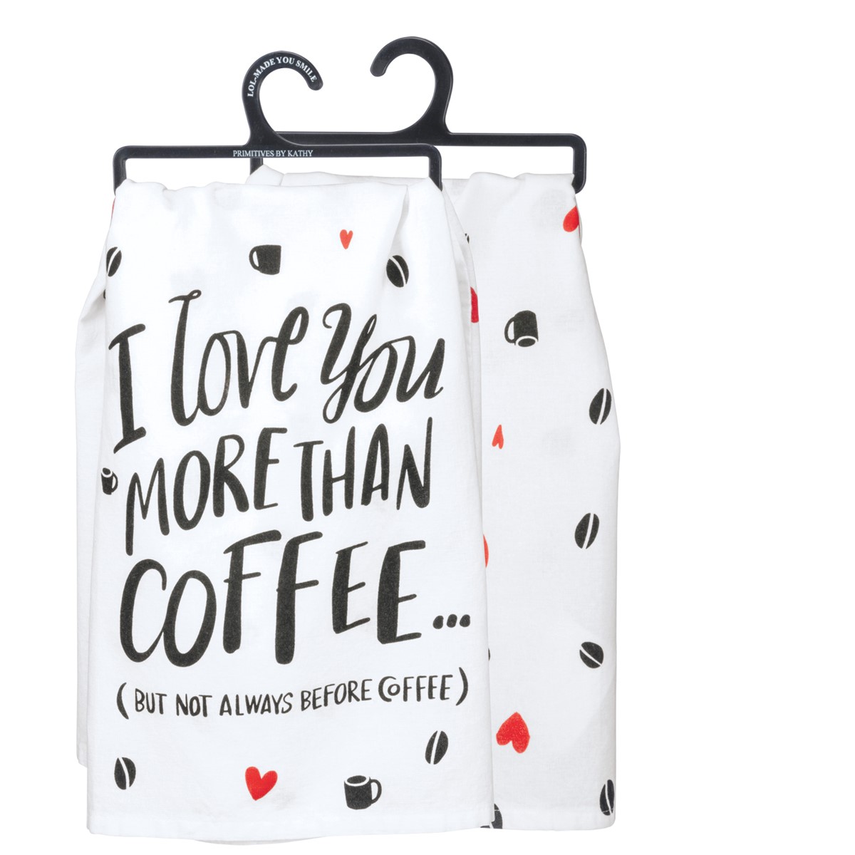 Kitchen Towel - But Not Always Before Coffee - 28" x 28" - Cotton