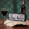 Novinophobia Box Sign - Wood
