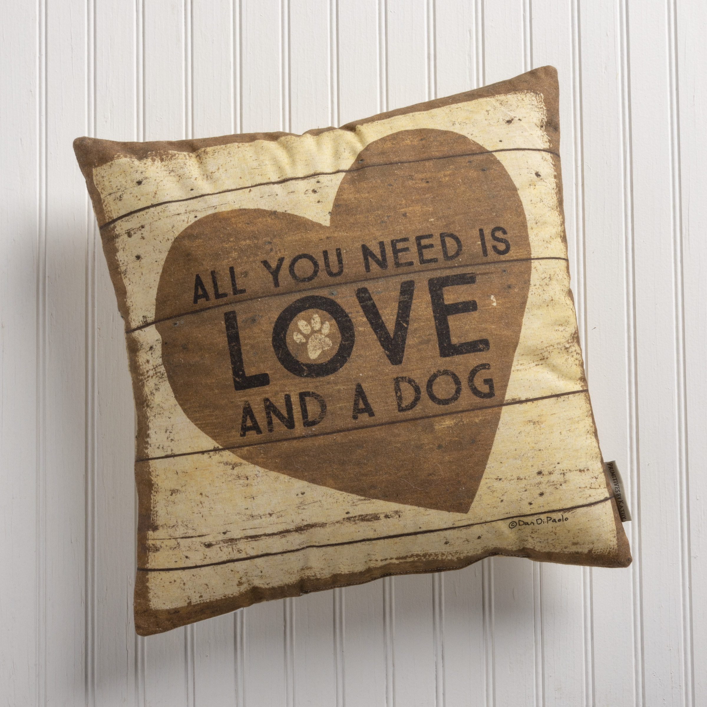 All You Need Is Love And A Dog Pillow Primitives By Kathy