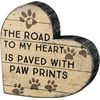 Road Paved With Paw Prints Chunky Sitter - Wood, Paper