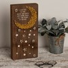 LED String Art - Love You To The Moon And Back - 6" x 12.50" x 1.75" - Wood, Metal, String, Lights